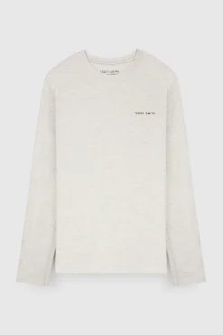 Teddy Smith T-shirt THE TEE 2 ML WHITE MELANGE WHITEMELANGE Flash Sale