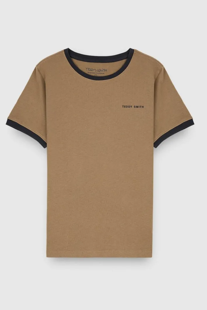 Teddy Smith T-shirt THE TEE 2 R MC JR CHATAIN Discount
