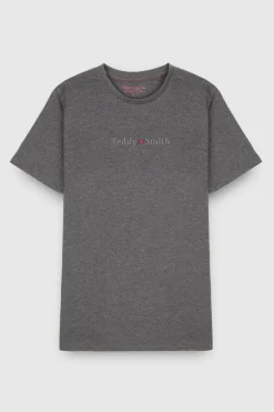 Teddy Smith T-shirt T-JIM MC MELANGE BLACK MELANGEBLACK Hot