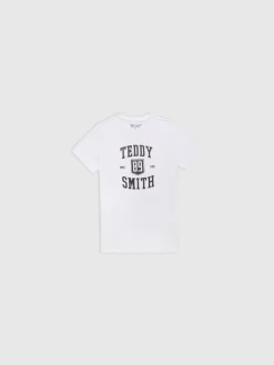 Teddy Smith T-shirt T-LIVE MC JR BLANC Sale