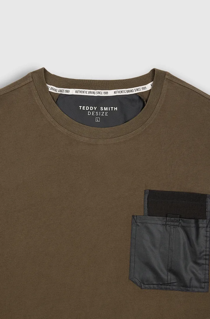 Teddy Smith T-shirt T-LOBO MC RAVEN KAKI RAVENKAKI Best Sale