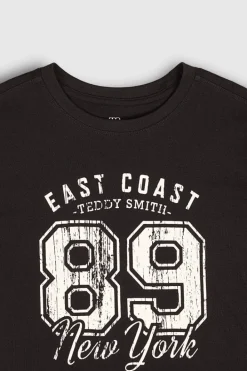 Teddy Smith T-shirt T-LOU MC JR NOIR Cheap