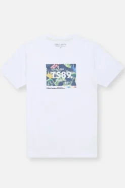 Teddy Smith T-shirt T-LUDO MC JR BLANC Best