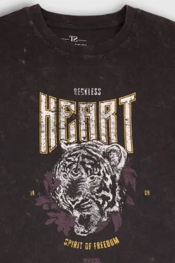 Teddy Smith T-shirt T-MALIKA MC NOIR Best