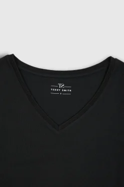 Teddy Smith T-shirt T-MIANA ML NOIR Flash Sale