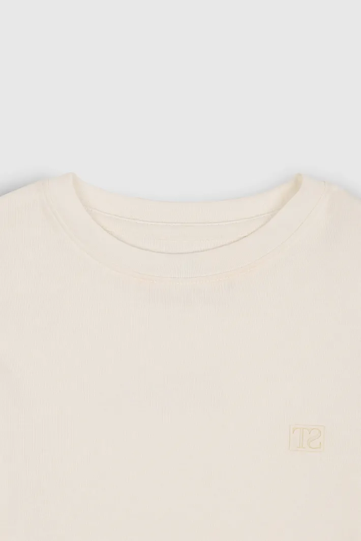 Teddy Smith T-shirt T-RIBOU ML JR MIDDLE WHITE MIDDLEWHITE Shop