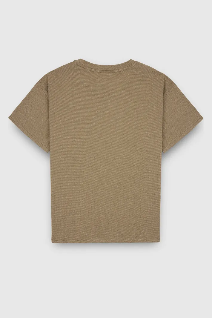 Teddy Smith T-shirt T-SOSO MC TURBULENCE KAKI TURBULENCEKAKI Clearance