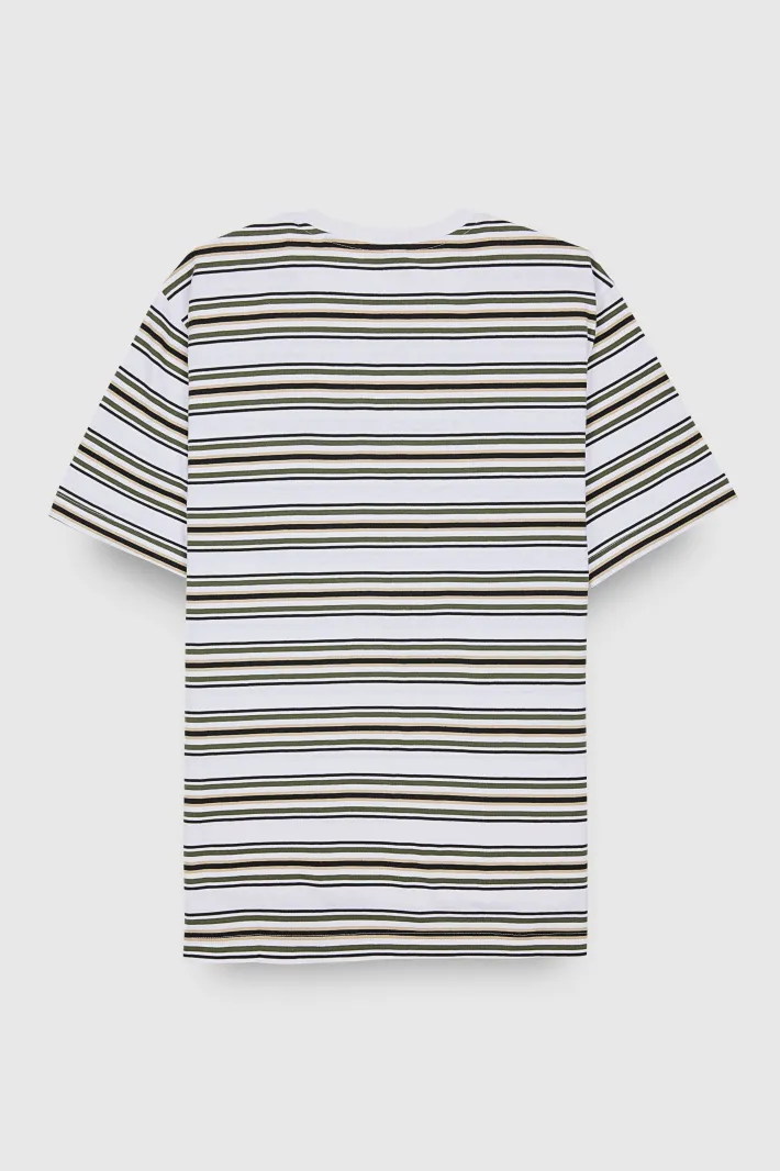 Teddy Smith T-shirt T-STRIP MC BLANC Fashion
