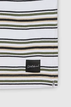 Teddy Smith T-shirt T-STRIP MC BLANC Fashion