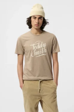 Teddy Smith T-shirt T-TINSLEY MC MOKA BEIGE CHINE MOKABEIGECHINE Hot