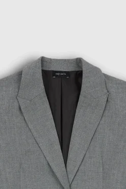 Teddy Smith Veste 1 bouton doublée V-TINA MELANGE BLACK MELANGEBLACK Discount