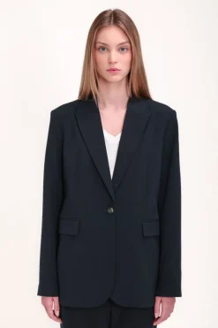 Teddy Smith Veste 1 bouton doublée V-TINA DARK NAVY DARKNAVY Hot