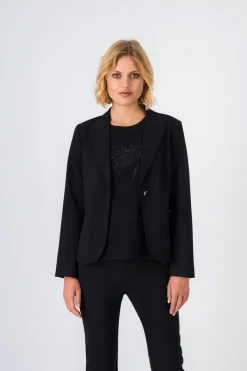 Teddy Smith Veste ajustée MILADY BISTRETCH NOIR Fashion