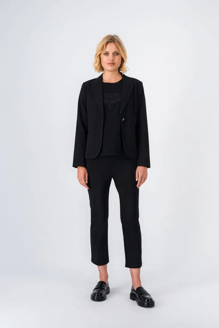 Teddy Smith Veste ajustée MILADY BISTRETCH NOIR Fashion