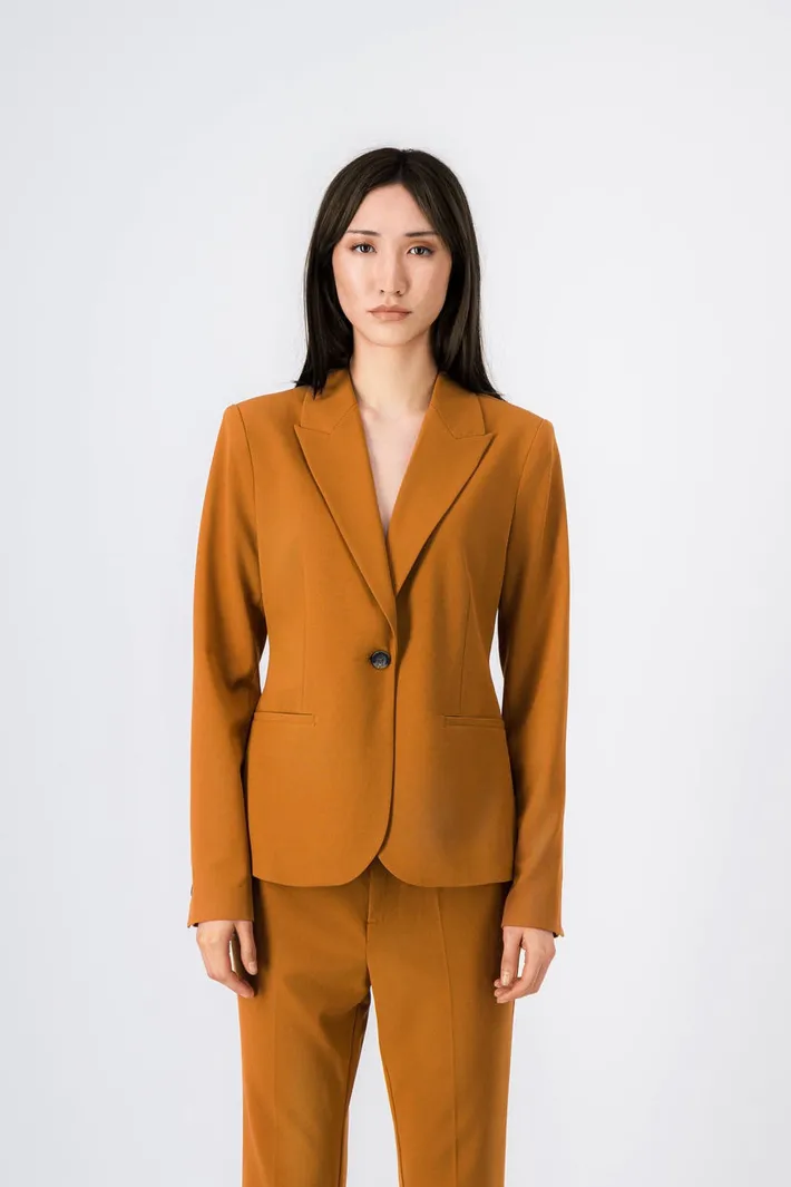Teddy Smith Veste ajustée MILADY BISTRETCH CAMEL WOOD CAMELWOOD Fashion