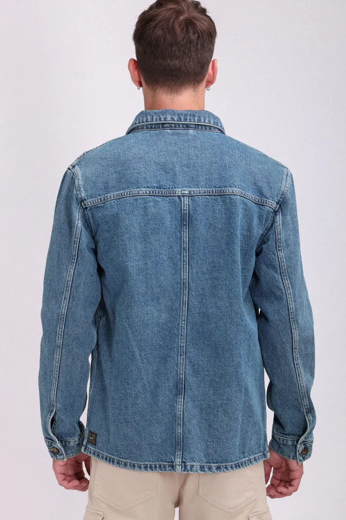 Teddy Smith Veste denim V-MAX VINTAGE/INDIGO Flash Sale