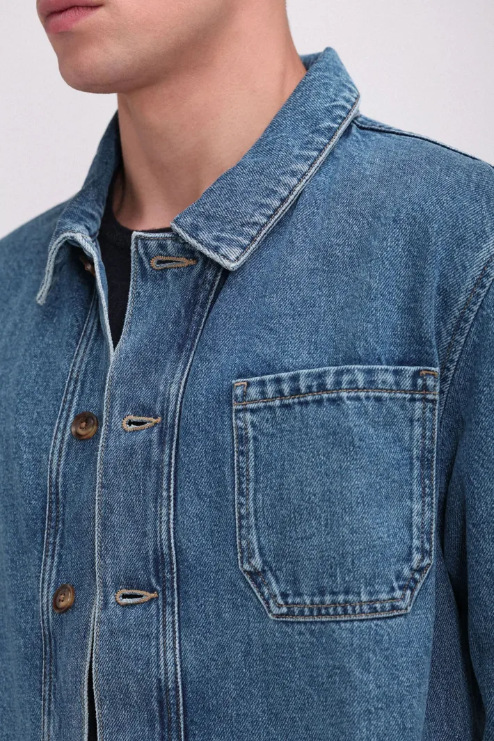 Teddy Smith Veste denim V-MAX VINTAGE/INDIGO Flash Sale