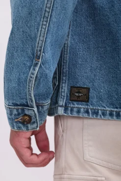 Teddy Smith Veste denim V-MAX VINTAGE/INDIGO Flash Sale