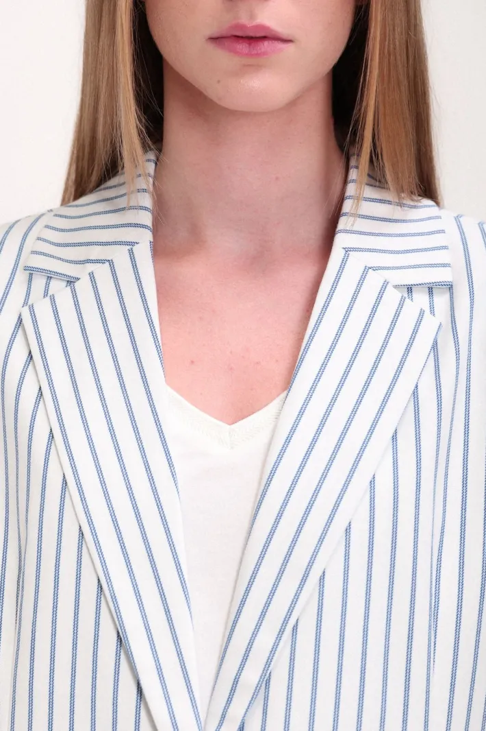 Teddy Smith Veste V-ROSA STRIPE BLANC Shop
