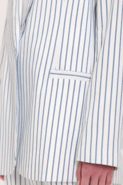 Teddy Smith Veste V-ROSA STRIPE BLANC Shop