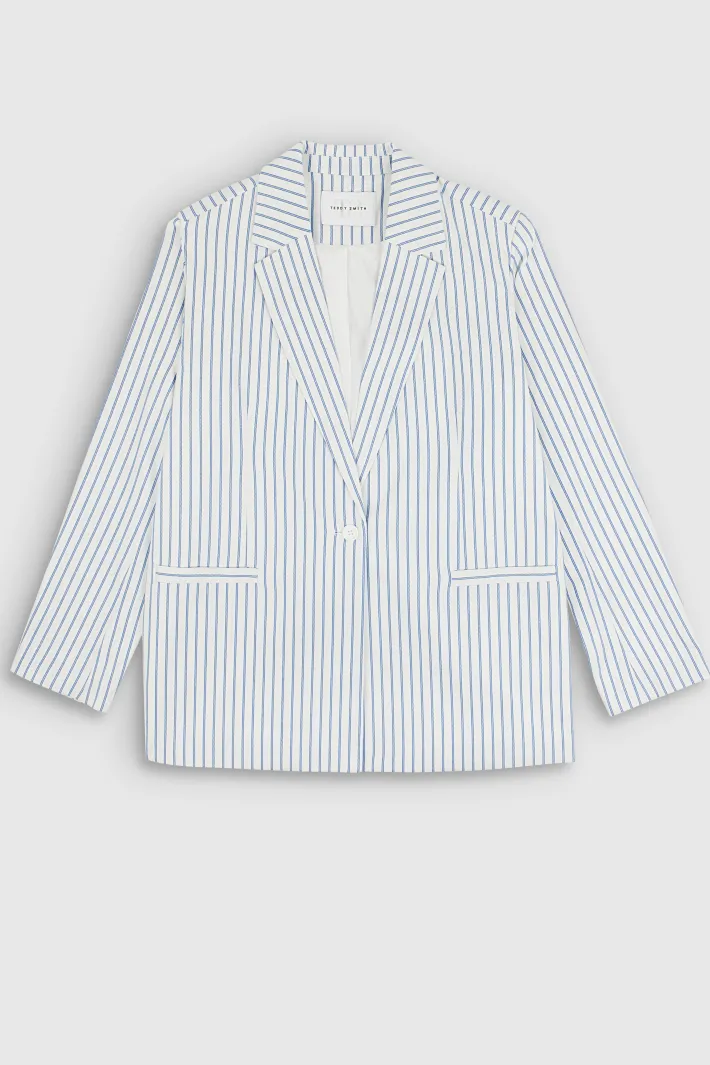 Teddy Smith Veste V-ROSA STRIPE BLANC Shop