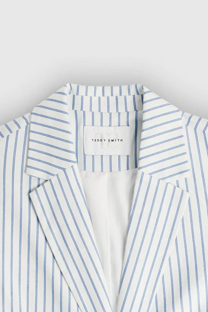 Teddy Smith Veste V-ROSA STRIPE BLANC Shop